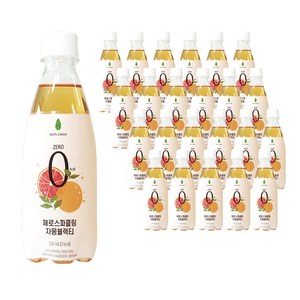 넛츠그린 제로스파클링 자몽블랙티, 350ml, 24개