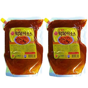 오뚜기 오쉐프 떡볶이소스, 2kg, 2개