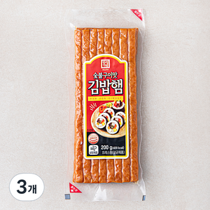 한성기업 숯불구이맛 김밥햄, 200g, 3개