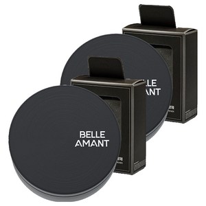 벨르아망 시그니쳐 리필형 차량용방향제 블랙 본품, 2개, 플로럴 플라워