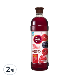 홍초 복분자 음용식초, 1.5L, 2개