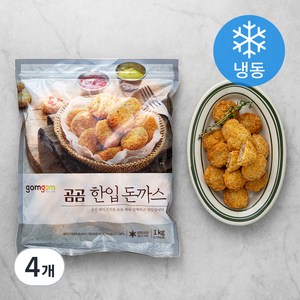 곰곰 한입 돈까스 (냉동), 1kg, 4개