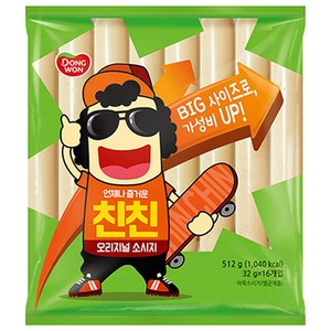 동원 친친 오리지널 소시지, 512g, 1개