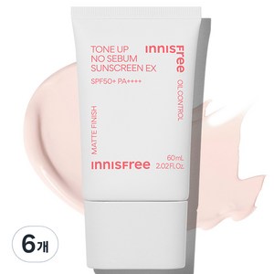 이니스프리 톤업 노세범 선스크린 EX SPF50+ PA++++, 60ml, 6개