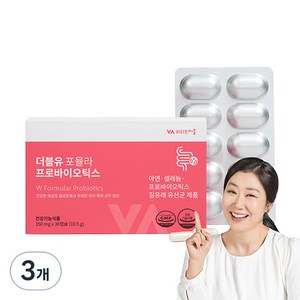 비타민마을 더블유 포뮬라 프로바이오틱스 질 유산균 10.5g, 30정, 3개