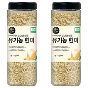 Pime Field 유기농 현미, 1kg, 2개
