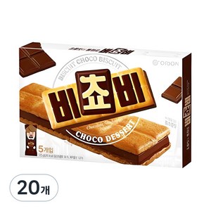 오리온 비쵸비 비스켓 5p, 125g, 20개