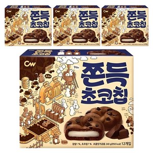 청우식품 쫀득초코칩, 240g, 4개