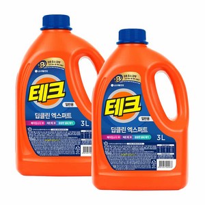 테크 딥클린 엑스퍼트 액상세제 본품, 3L, 2개