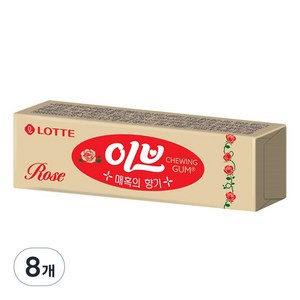 롯데웰푸드 이브로즈 껌, 26g, 8개