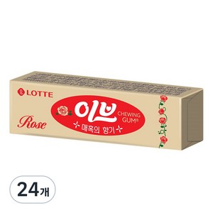 롯데 이브로즈 껌, 26g, 24개