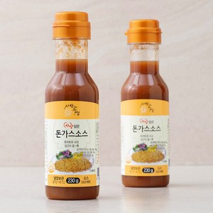 사랑과정성 사랑담은 돈가스소스, 230g, 2개