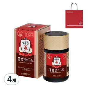 정관장 홍삼정 소프트 + 쇼핑백, 200g, 4개