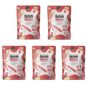 미쓰리 떡볶이 소스 01 순한맛, 50g, 5개