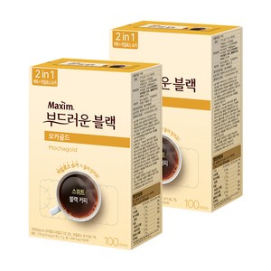 맥심 모카골드 부드러운 블랙 커피믹스, 2.7g, 100개입, 2개