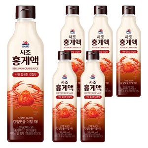 사조 홍게액, 500g, 6개