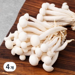 친환경 흰색 만가닥 버섯, 150g, 4개