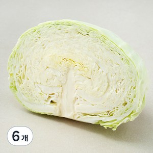 국내산 양배추 1/2통, 500g, 6개, 500g