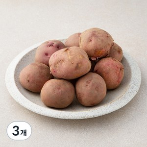 국내산 홍감자, 1kg, 3개