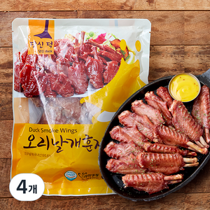 당신덕 오리날개 훈제, 400g, 4개