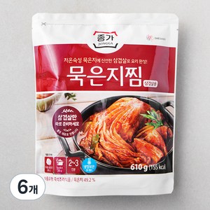 종가 묵은지찜 삼겹살용, 610g, 6개