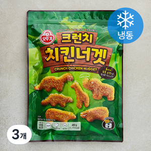 오뚜기 크런치 치킨너겟 (냉동), 480g, 3개