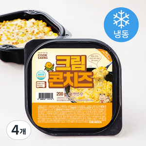 쿡생 크림 콘치즈 (냉동), 200g, 4개