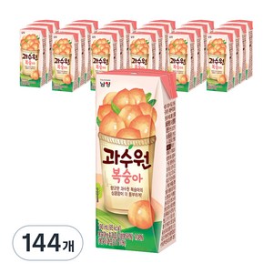 남양유업 과수원 복숭아 음료, 190ml, 144개