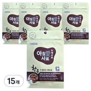 아침애사료 전연령 강아지 수제 한우 기능성 사료, 소화기능/췌장개선, 200g, 15개