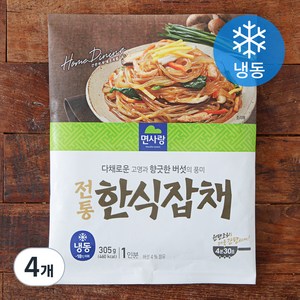 면사랑 전통 한식 잡채 1인분 (냉동), 375g, 4개