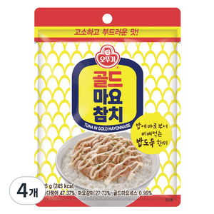 오뚜기 골드마요참치 파우치, 95g, 4개