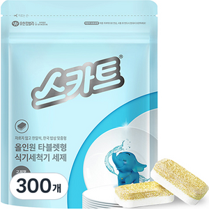 스카트 식기세척기 세제, 600g, 5개