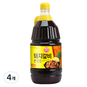 오뚜기 돼지갈비 큰 양념, 2.2kg, 4개