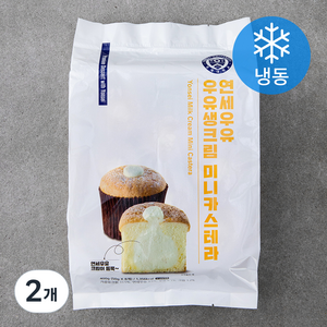 연세우유 우유생크림 미니카스테라 (냉동), 400g, 2개