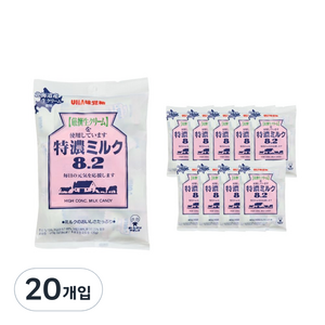 UHA 미카쿠도 토쿠노 밀크 캔디, 115g, 20개