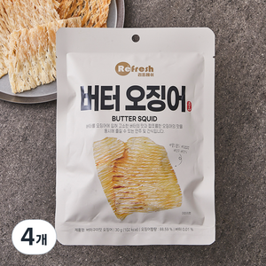 리프레쉬 버터 구이맛 오징어, 30g, 4개