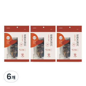 로렌츠져키 강아지 건조 간식 70g, 오리목뼈, 6개