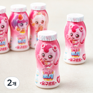 빙그레 캐치티니핑 요구르트 딸기 5입, 400ml, 2개