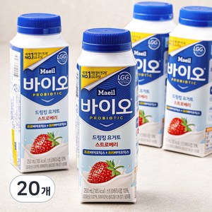 매일바이오 드링킹 요거트 딸기, 250ml, 20개