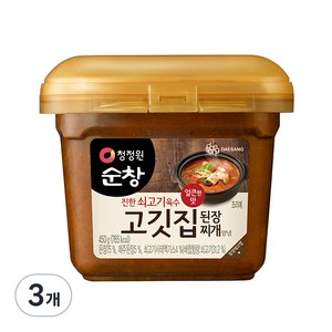 [K쇼핑]청정원 고깃집 된장, 450g, 3개