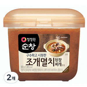 청정원순창 조개멸치 된장찌개 양념, 900g, 2개