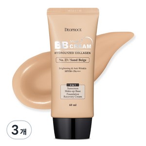 디오프러스 매직 비비크림 SPF50+ PA+++, 23호 샌드베이지, 60ml, 3개