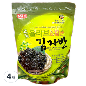 시골 올리브&칼슘 김자반, 70g, 4개