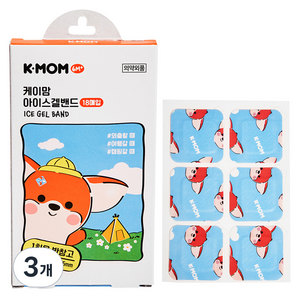 케이맘 유아용 아이스겔 반창고 18p, 24g, 3개