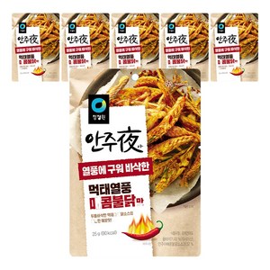 안주야 먹태열풍 매콤불닭맛, 6개, 25g