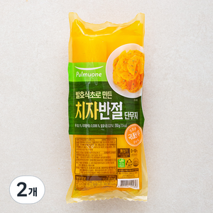 풀무원 치자반절단무지, 350g, 2개