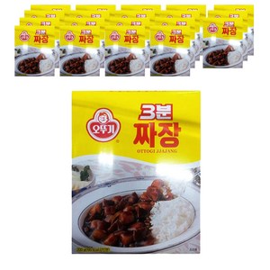 오뚜기3분 짜장, 200g, 20개