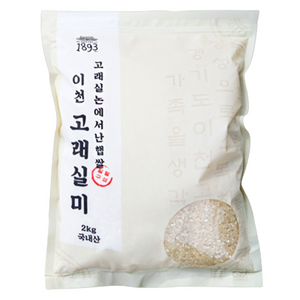 일팔구삼 2024년산 햅쌀 이천쌀 고래실미, 특등급, 2kg, 1개