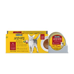 보양대첩 고양이 캔 화 30g, 흰살 생선 + 비트 혼합맛, 8개