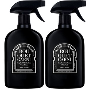 부케가르니 딥 블랙 섬유탈취제, 500ml, 화이트머스크, 2개